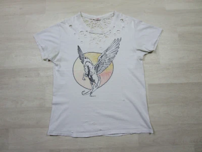 Vintage 1970's Art T Shirt (M) William Stout Comic Fantasy Pegasus Horse 1973 - Image 1 of 4