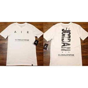 NIKE JORDAN RISE PHOTO WHITE BLACK RETRO SHIRT SZ SMALL (895175-100) - Picture 1 of 12