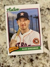 2020 TOPPS X SUPER 70s SPORTS BASE CARD HOUSTON ASTROS ALEX BREGMAN #82