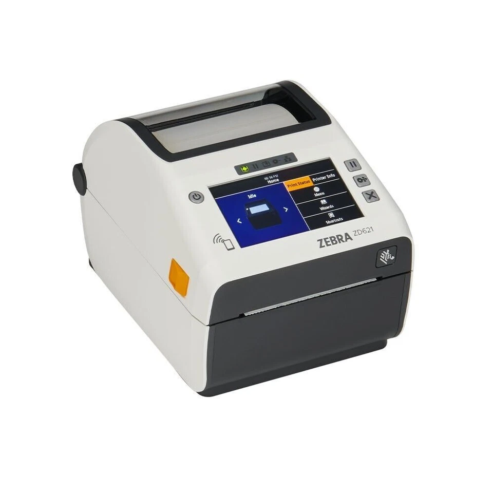 Zebra ZD6AH42-D01F00EZ ZD621-HC Direct Thermal Label Receipt Printer USB BT NFC - Image 1 of 2