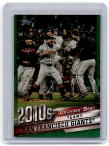2020 Topps Decades' Best Green San Francisco Giants San Francisco Giants #DB-87