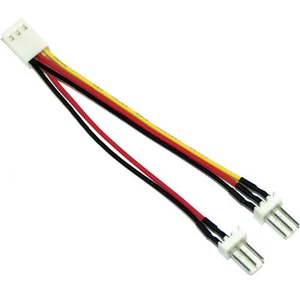 CAVO SDOPPIATORE ALIMENTAZIONE 3PIN x VENTOLA FAN PC MAC SPLITTER REPLICATORE - Foto 1 di 1