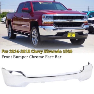 For 2016-2018 Silverado 1500 Front Bumper W/o Sensor & Fog Light Holes GM1002860 - Picture 1 of 8