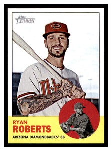 2012 Topps Heritage #305 RYAN ROBERTS Arizona Diamondbacks ~D4D