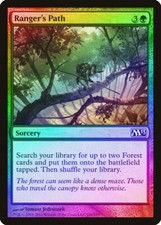 Ranger's Path FOIL Magic 2013 / M13 HEAVILY PLD Green Common MAGIC CARD ABUGames