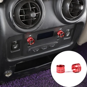 For Hummer H2 2003-2007 Rear Volume Adjustment Knob Trim Ring Aluminum Red - Picture 1 of 11