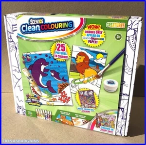 Scentos Clean Coloring Mega Coloring Box Spielset Stifte Marker Aufkleber & mehr - Bild 1 von 8