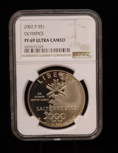 2002-P $1 Olympics NGC PF69 Ultra Cameo (052PID) - Picture 1 of 4