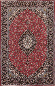 Living Room Turkish Floral Red 6x10 ft Area Rug Soft Pile Carpet - Picture 1 of 18