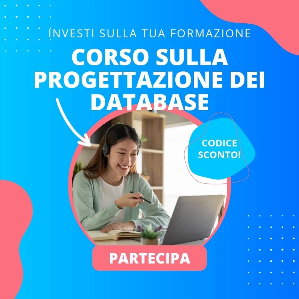 Corso Online Sulla Progettazione Di Database Relazionali (Codice promo) - Immagine 1 di 1