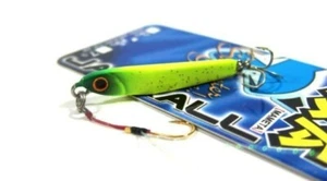 JACKALL Mame MINI METAL JIG Ultra Light Spinn 5g 4cm Colour: 985 Yellow Green - Picture 1 of 1