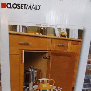 Closetmaid Pull- Out Wire Basket Kitchen Cabinet Organizer Sliding Shelf 3051... - Picture 1 of 7