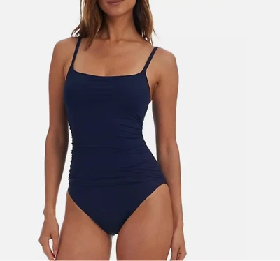 La Blanca Island Goddess Lingerie One Piece Swimsuit Indigo LB0IG24 Size 16 - Image 1 of 4