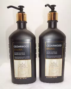 2 Bath & Body Works CEDARWOOD SAUNA Moisturizing Body Lotion 6.5 Fl oz ea - Picture 1 of 1