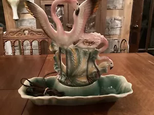 1957 Flamingo TV Lampe Lane and Co - Van Nuys California - FLAMINGOS ON POND - Bild 1 von 20