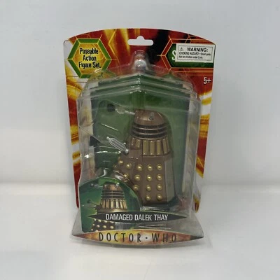 Doctor Who Damaged Dalek Thay Dr. Poseable Action Figure Set Series 3 New Sealed - Image 1 of 4