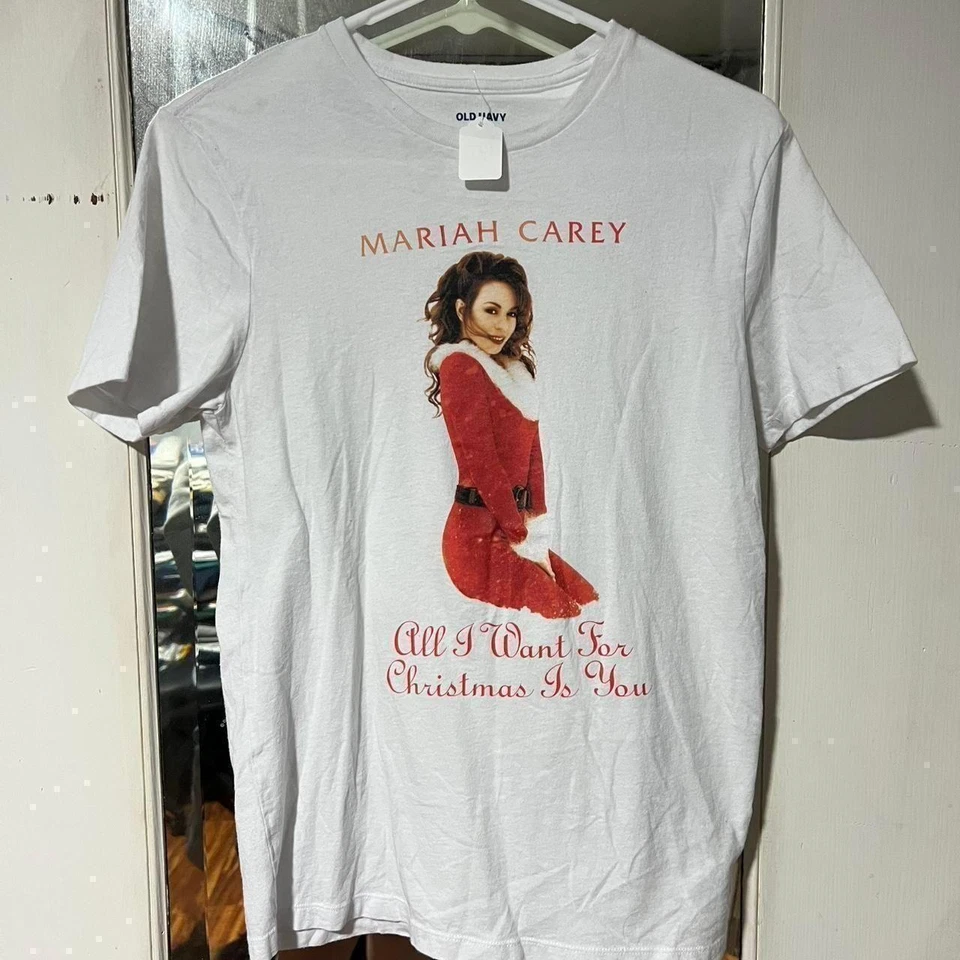 Mariah Carey All I Want For Christmas Is You white cotton t-shirt #holidayvibes - Image 1 of 2