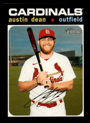 2020 Topps Heritage Austin Dean #579 St. Louis Cardinals - Image 1 of 2
