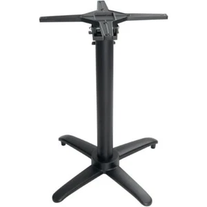 Bolero Aluminium Flip Top Table Base in Black Indoors Outdoors Caf? Furniture - Picture 1 of 8