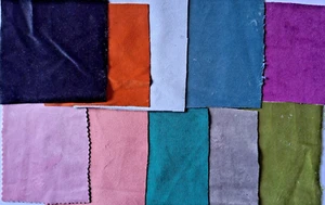 Velvet Fabric Scraps Off Cuts Grab Bag Fabric Remnants 30 Pieces Slow Stitching - Picture 1 of 7