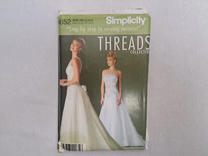 Simplicity Pattern - Misses' Bridal Gown (6-12) #4652 - Uncut - Picture 1 of 8