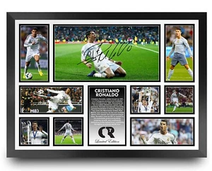 CRISTIANO RONALDO CR7 REAL MADRID SIGNED LIMITED EDITION FRAMED MEMORABILIA - Picture 1 of 2