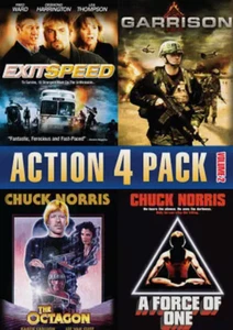 Action 4 Pack: Volume 2 (DVD, The Octagon, A Force of One, Exitspeed, Garrison) - Foto 1 di 1