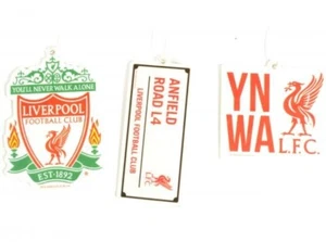 Liverpool Three Pack Car Air Freshener Liverbird, Street Sign, YNWA NEW & SEALED - Picture 1 of 2