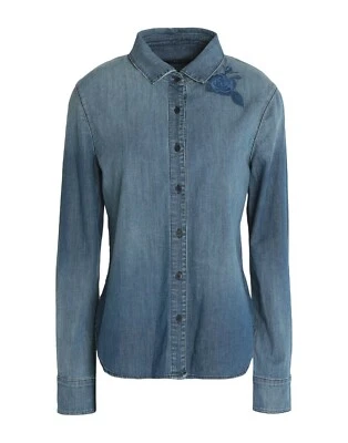 J BRAND WOMENS AZNI EMBROIDERED FLORAL DENIM SHIRT Size M - Image 1 of 4