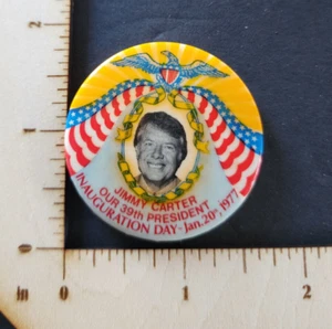 1977 Inauguration President Jimmy Carter - Presidential Pin Button Pinback - Picture 1 of 3