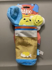 Bark Get Shredded Totally Yolked Protein Shake Dog Toy Size Small/Medium - Picture 1 of 2