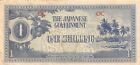 Oceania 1/- Nd. 1942 Block Oc Ww Ii Issue Circulated Banknote Top2