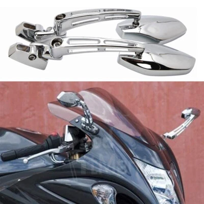 Chrome Racing CNC Side Mirrors For Suzuki Hayabusa 1999-2018 2019 2020 2022 2023 Foto 1 de 4
