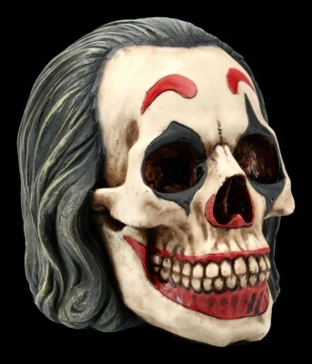 Skull - The Joker - Gothic skull clown figure skull decoration - Image 1 of 4