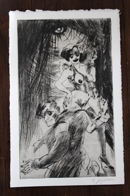 Inge Jastram    Kaltnadelradierung    handsigniert - Bild 1 von 4