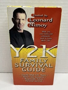 Vintage Y2K Family Survival Guide Hosted By Leonard Nimoy Spock VHS Tape 1998 - Picture 1 of 6