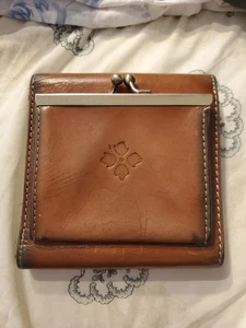 PATRICIA NASH Reiti Bi-Fold Leather RFID Wallet Brown Caramel - Picture 1 of 6