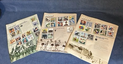 Celebrate The Century Postage Stamp Sheets: 1910, 1920, 1930 - Image 1 of 4