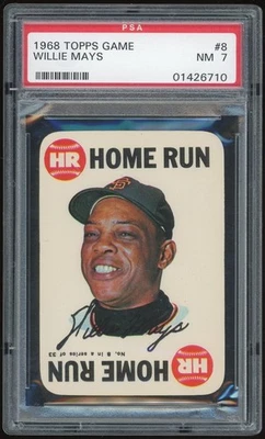 1968 Topps Game #8 Willie Mays PSA 7 *6710 - Image 1 of 2