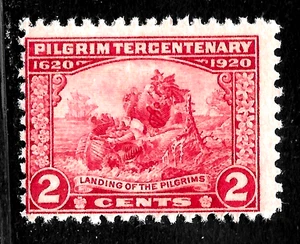 HICK GIRL-OLD M.N.H. U.S. SC#549 LANDING OF PILGRIMS X4612 - Picture 1 of 2