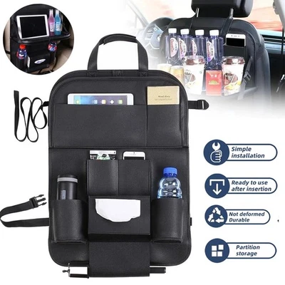Auto Rücksitz Organizer Rückenlehnenschutz Autositzschoner Autotasche für Kinder - Bild 1 von 4