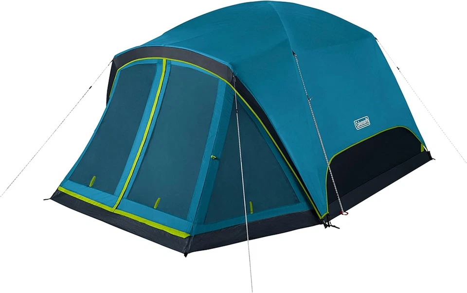 Coleman Skydome Habitación Oscura Camping Tienda Pantalla Porche y 5 Minutos Configuración 6 Personas Foto 1 de 1