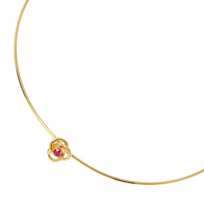 TIFFANY Co. Ruby Necklace 14K Yellow Gold 585 90291149 - Image 1 of 4