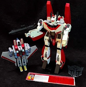 G1 1985 JETFIRE • COMPLETE w/STARSCREAM & TECH SPEC • VINTAGE G1 TRANSFORMERS - Picture 1 of 17