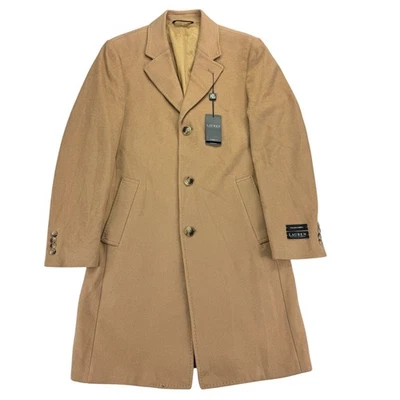 Lauren Ralph Lauren Mens Luther Luxury Wool Cashmere Blend Overcoat Camel 36R - Image 1 of 4