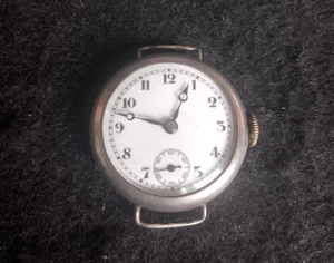 reloj vintage esmalte plata 925 marca agujas azules subesfera tictacs bien atención necesaria - Imagen 1 de 8