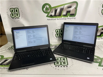Dell Precision 7510 Laptop i7-6820HQ 2.7GHz 16GB RAM 512GB SSD Lot of 2 - Image 1 of 4