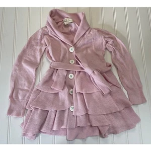 Matilda Jane Hello Lovely Something Pink Sweater Cardigan - Size Girl's 4T - Picture 1 of 7