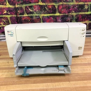 Vintage HP DeskJet 722C Color Inkjet Printer w/Power Adapter & Cable (WORKS) - Picture 1 of 7