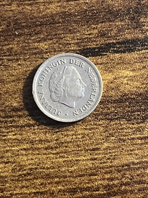 1967 Netherlands 10 Ten Cents Actual Coin TB163* - Image 1 of 3